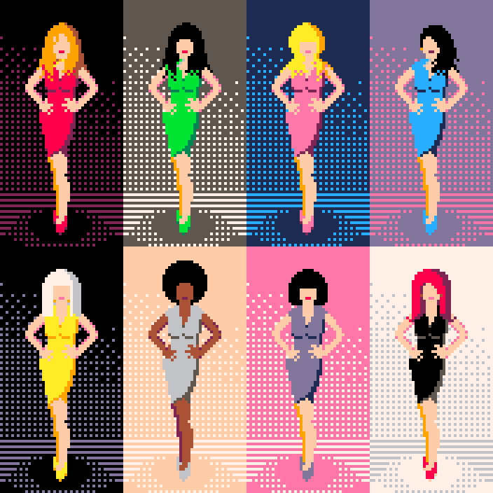 Eight Disco Ladies