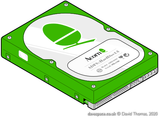 Acorn themed EIDE/PATA hard disc