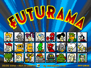 Futurama pixel art